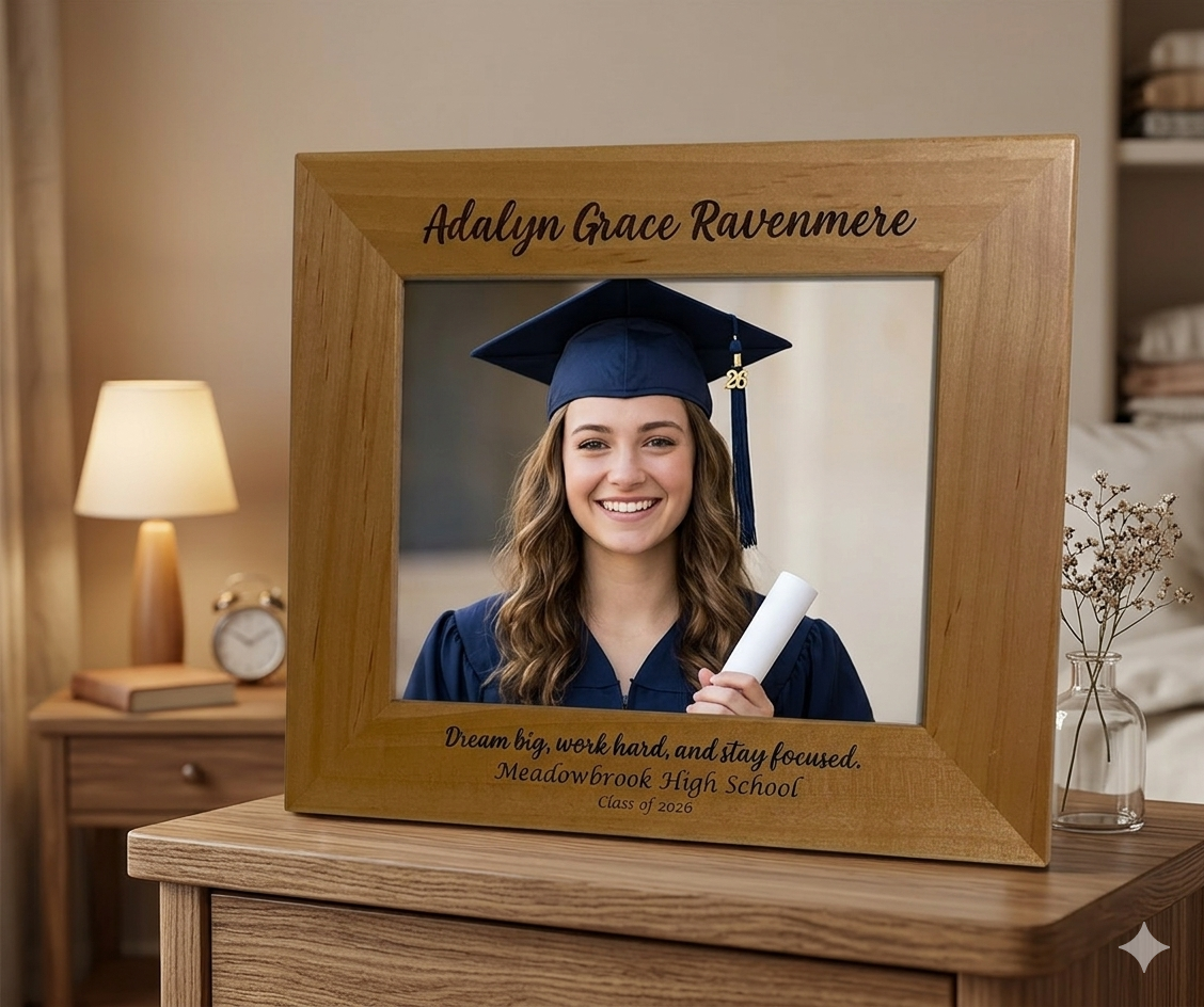 Engraved Wood Frame