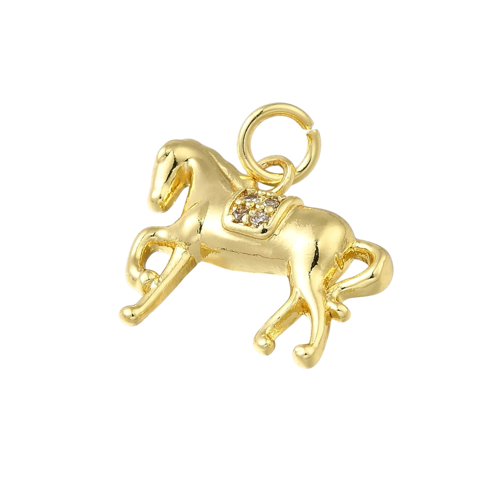 Horse CZ Charm