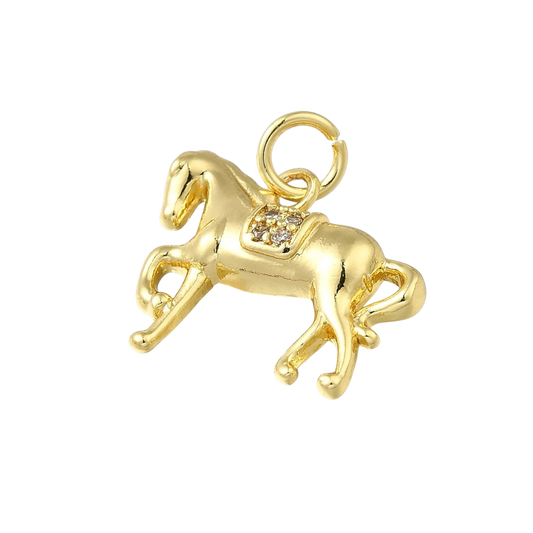 Horse CZ Charm