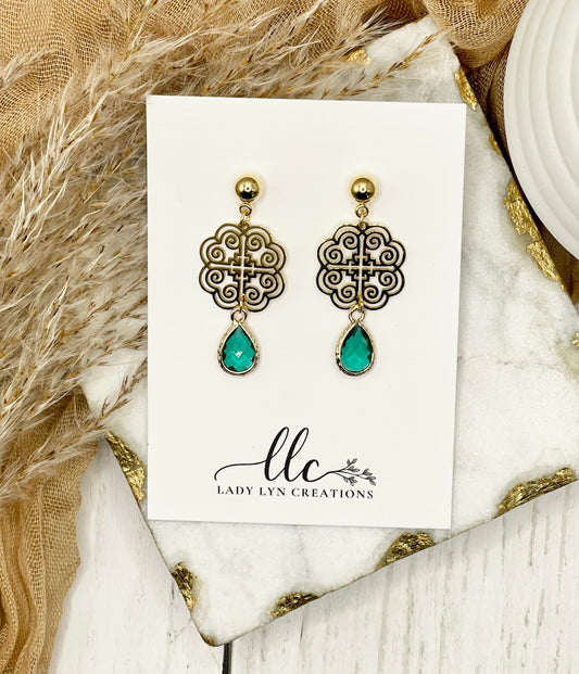 Hmong Gold Paj Ntsuab Earring