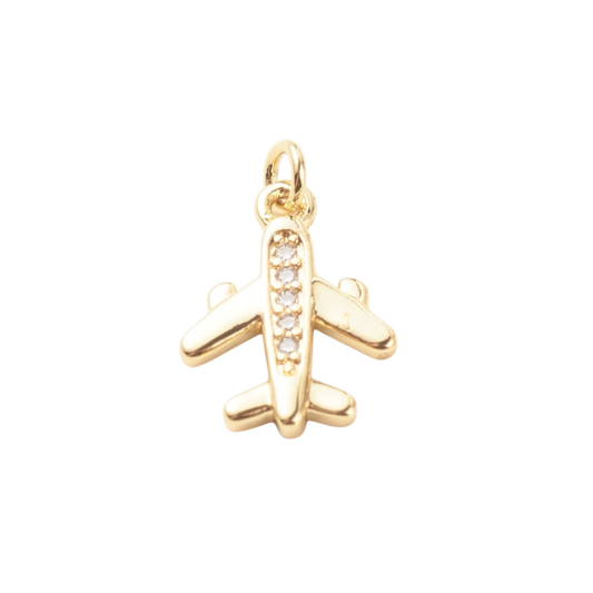 Airplane CZ Charm