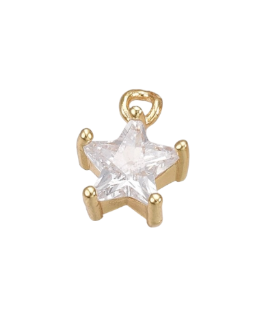 Star Cubic Zirconia Charm