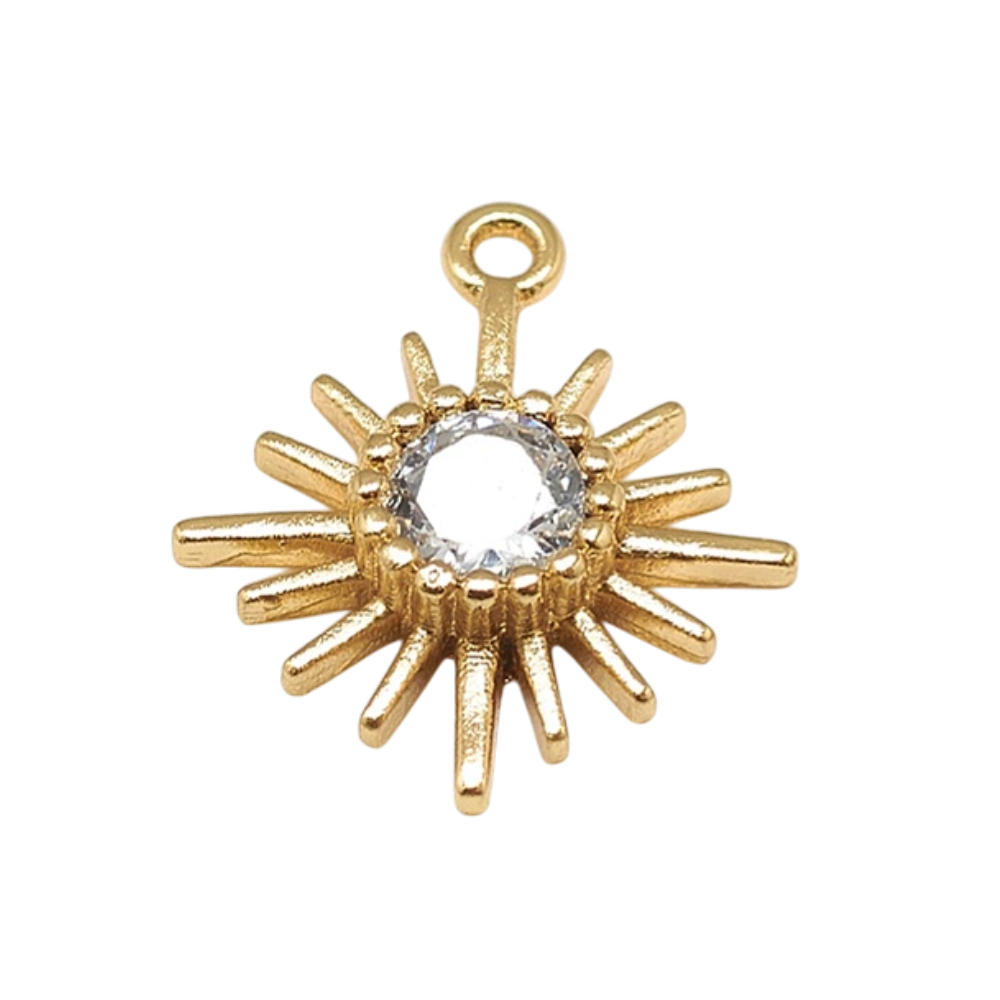 Sunburst CZ Charm