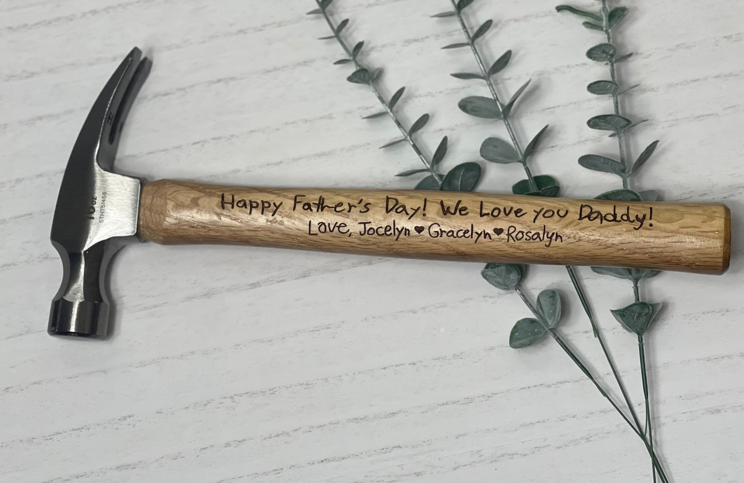 Engraved Wooden Hammer