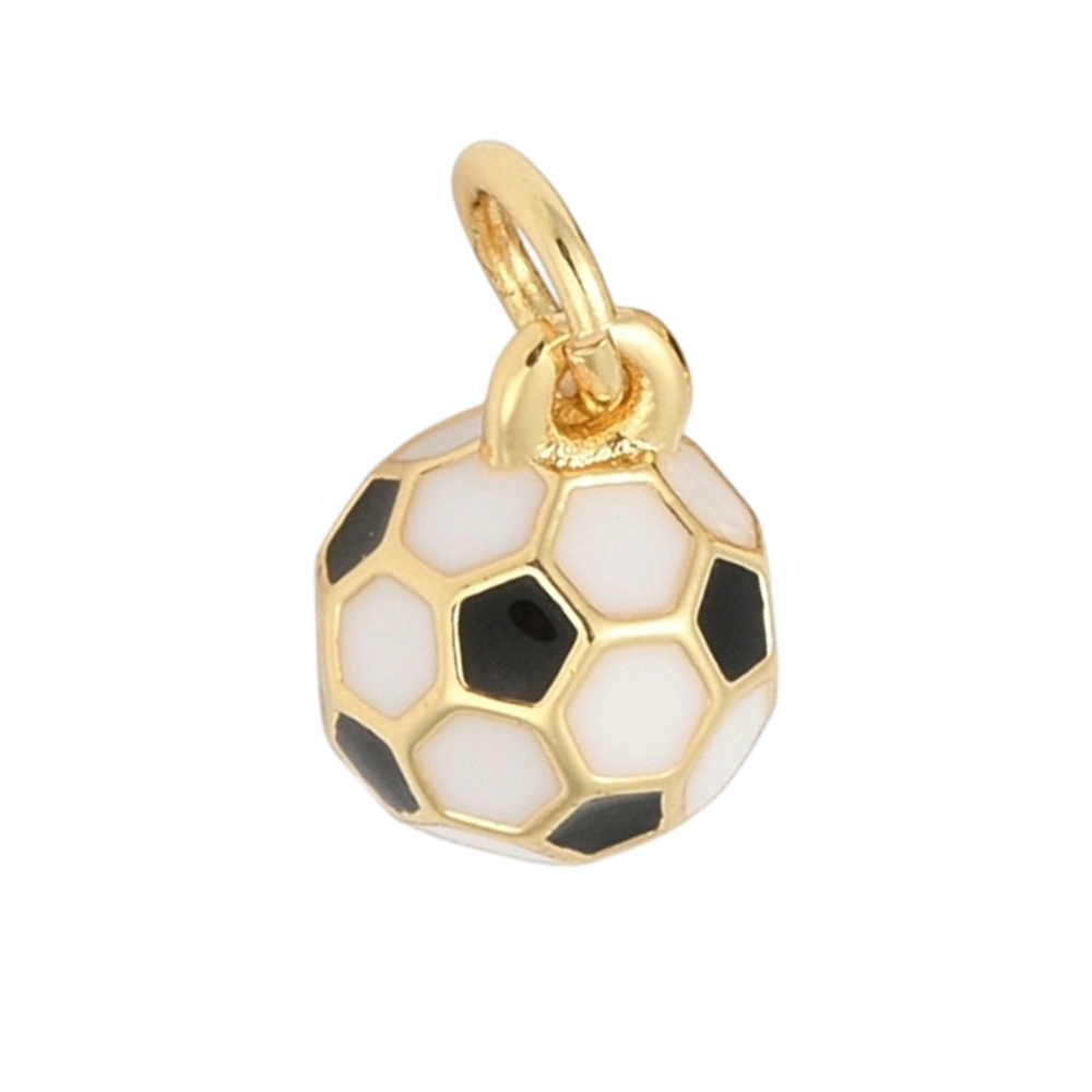 Soccer Enamel Charm