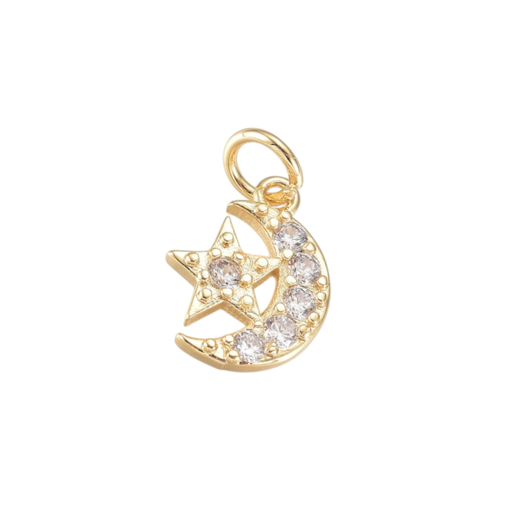 Star and Moon Charm