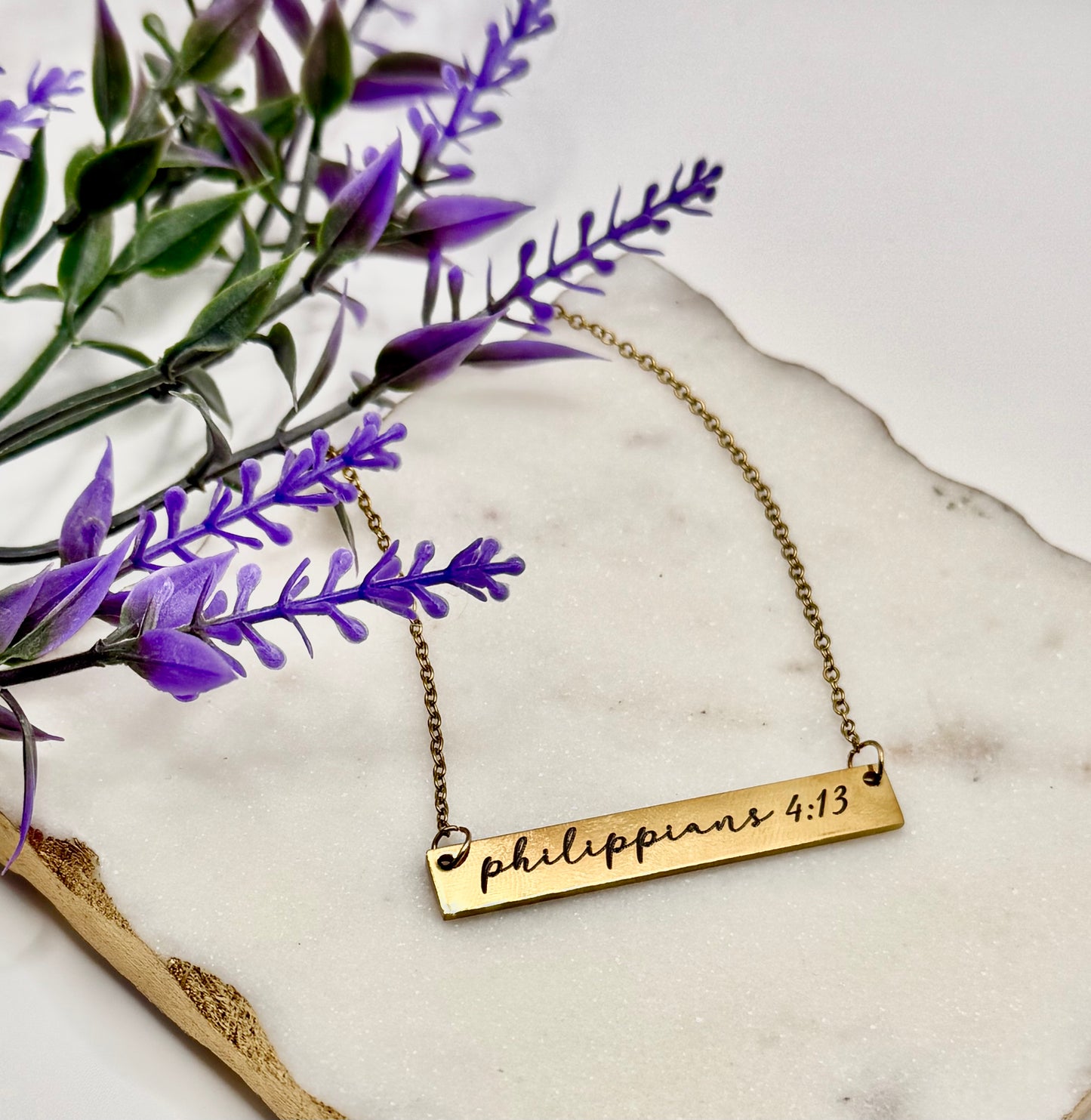 Bar Engraved Necklace