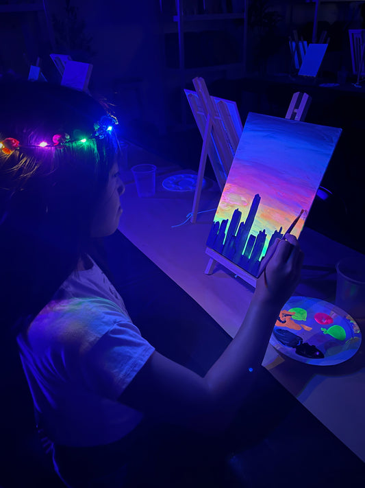 Kids Neon Glow Paint & Sip