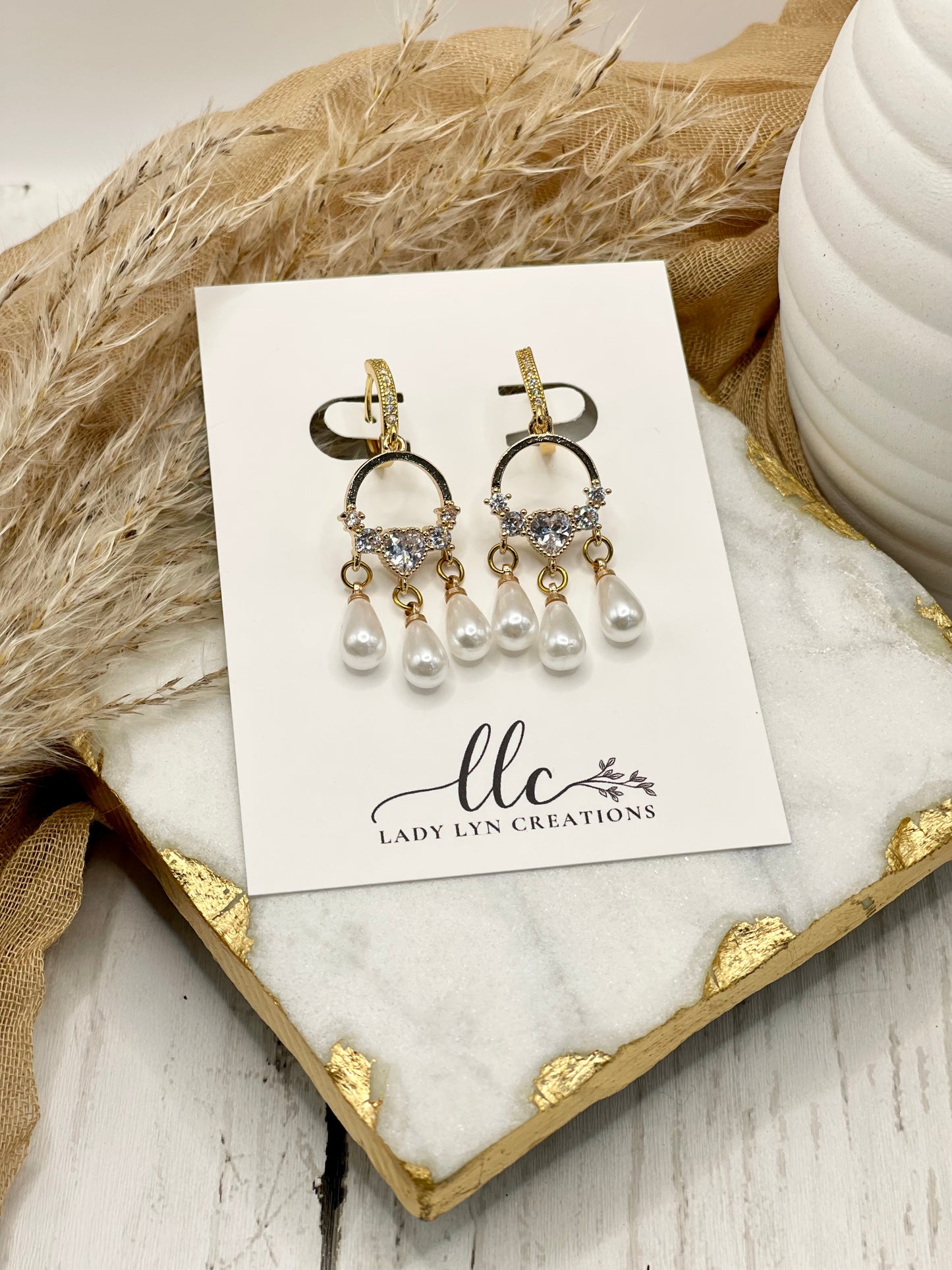 Madelyn Pearl Huggie Earring